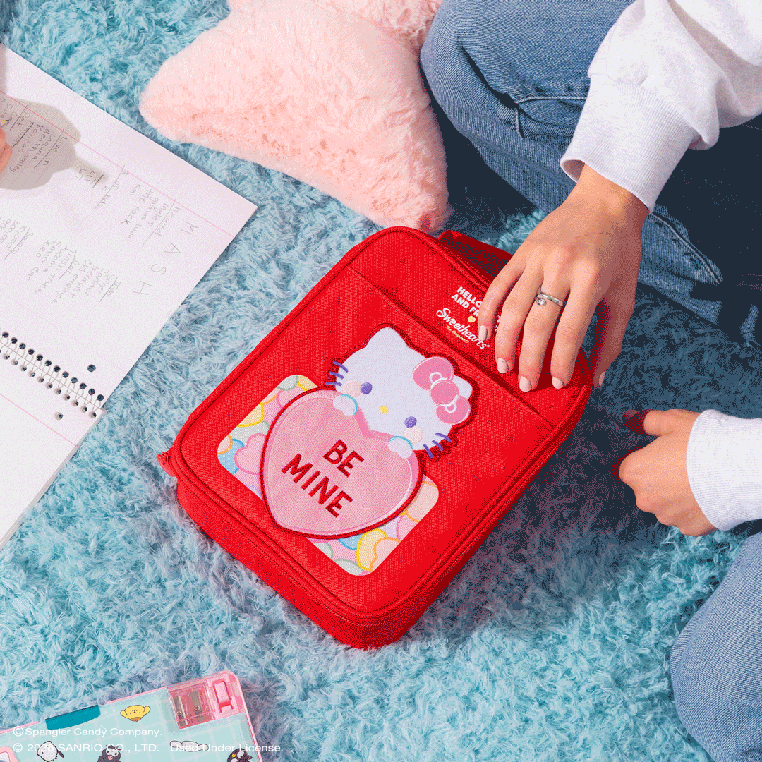 Hello Kitty® and Friends x Sweethearts® Candies Slim Lunch Cooler - Image 7